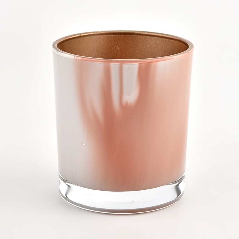 2022 new colurful glass candle jar with 8oz wax inside 