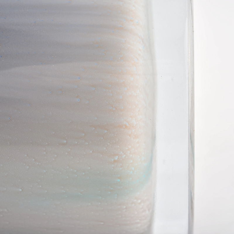 luxury colorful decoration glass candle jar