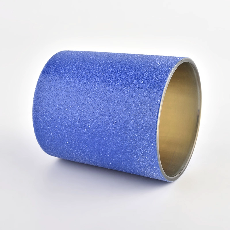 luxury electroplating blue glass candle jars luxury electroplating blue glass candle jars