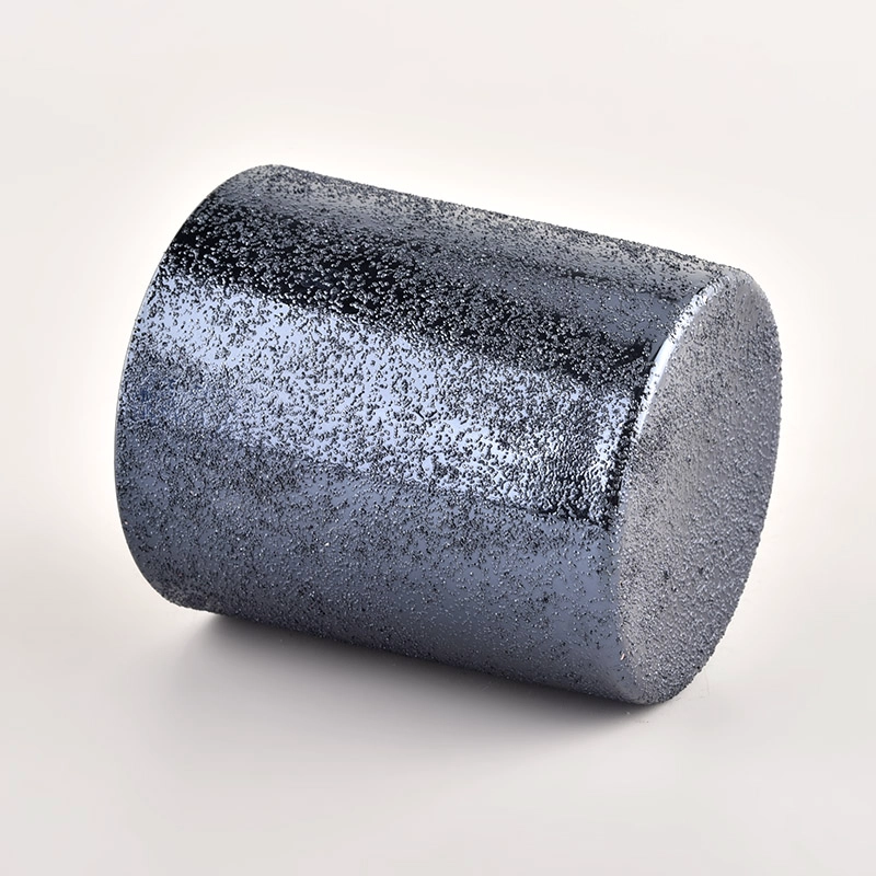 luxury grey coating glass candle jar luxury grey coating glass candle jar