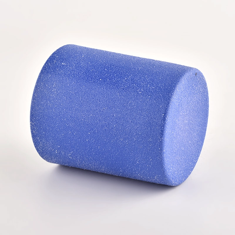 Wholesale luxury blue effect glass candle jar for home deco Wholesale luxury blue effect glass candle jar for home deco