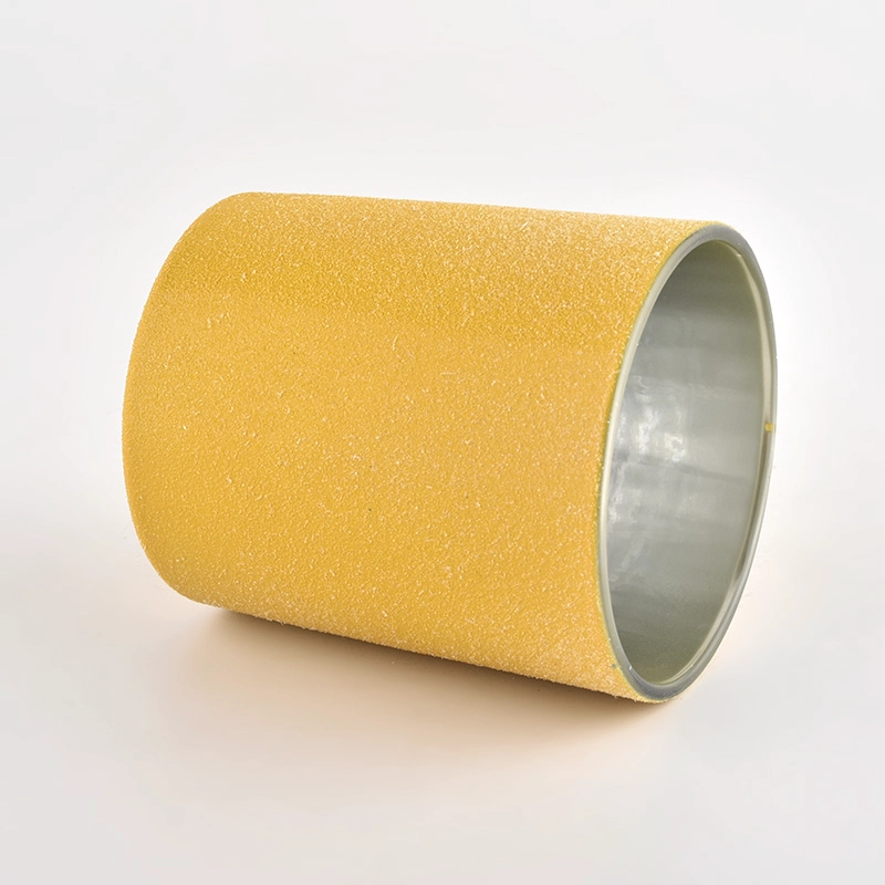 Supplier shinny yellow effect glass candle holder in bulk Supplier shinny yellow effect glass candle holder in bulk