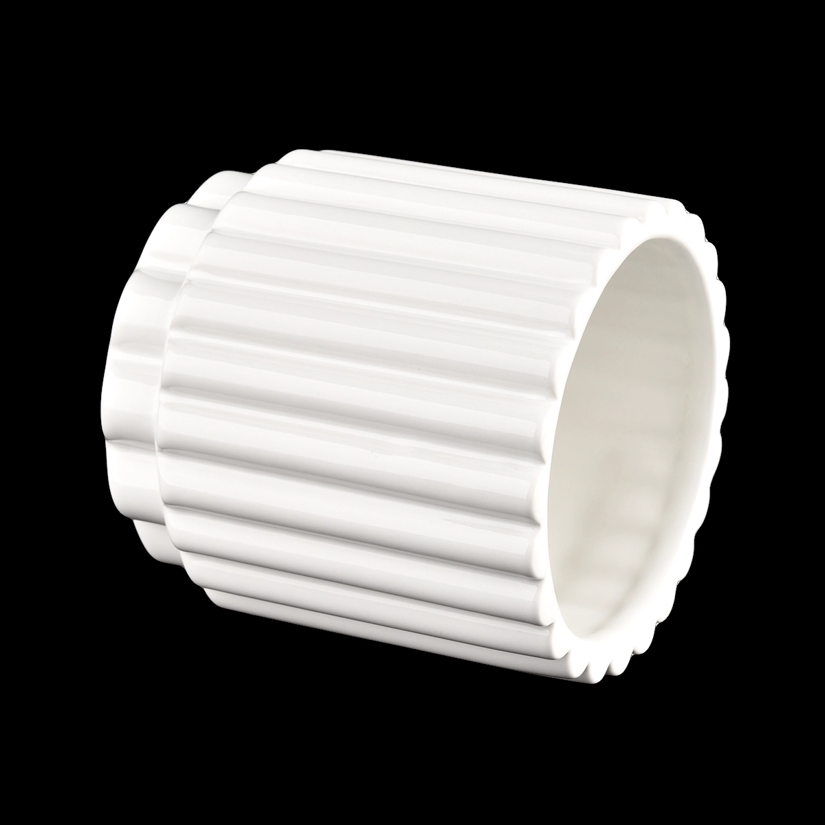Newly design 410ml ceramic candle holder and match diffuser bottle for wholesale