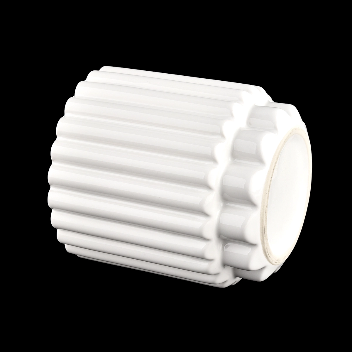 Newly design 410ml ceramic candle holder and match diffuser bottle for wholesale