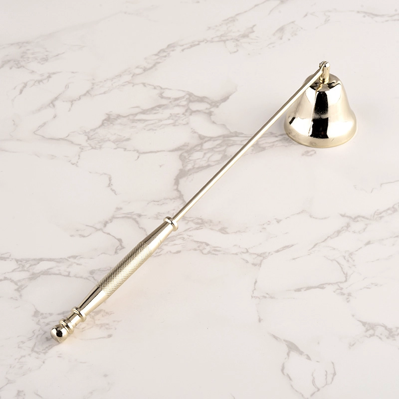 Home decor luxury gold metal candle snuffer 