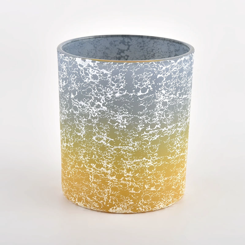 Special ombre color gradient color 8oz glass candle holders wholesale Special ombre color gradient color 8oz glass candle holders wholesale