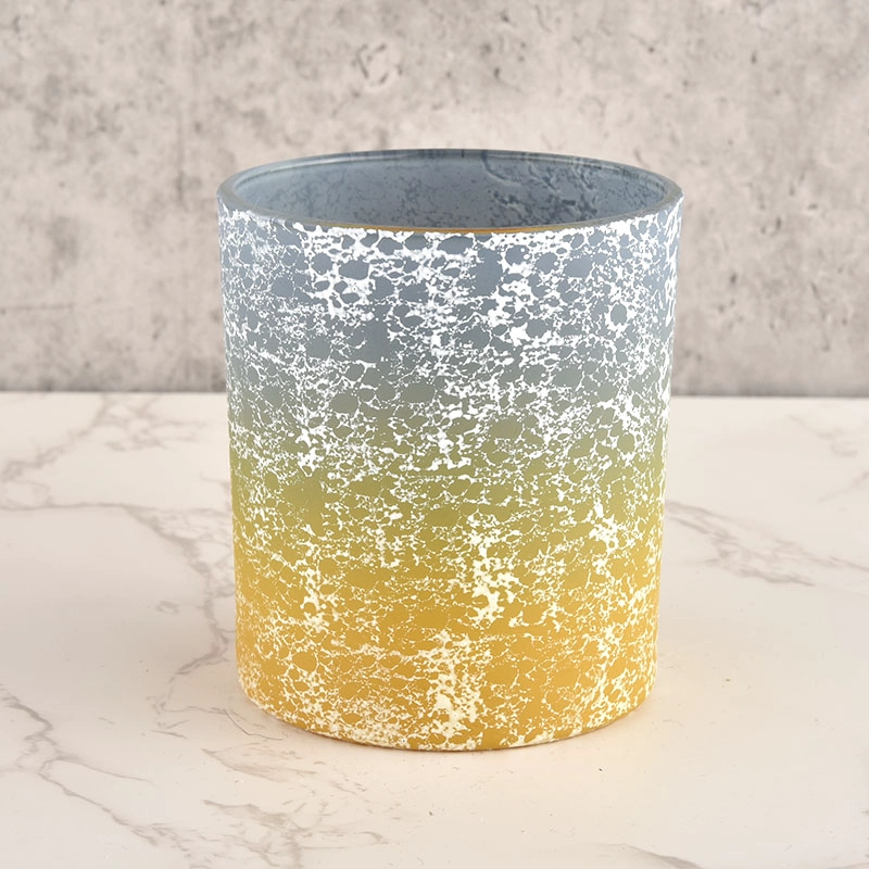 Special ombre color gradient color 8oz glass candle holders wholesale Special ombre color gradient color 8oz glass candle holders wholesale