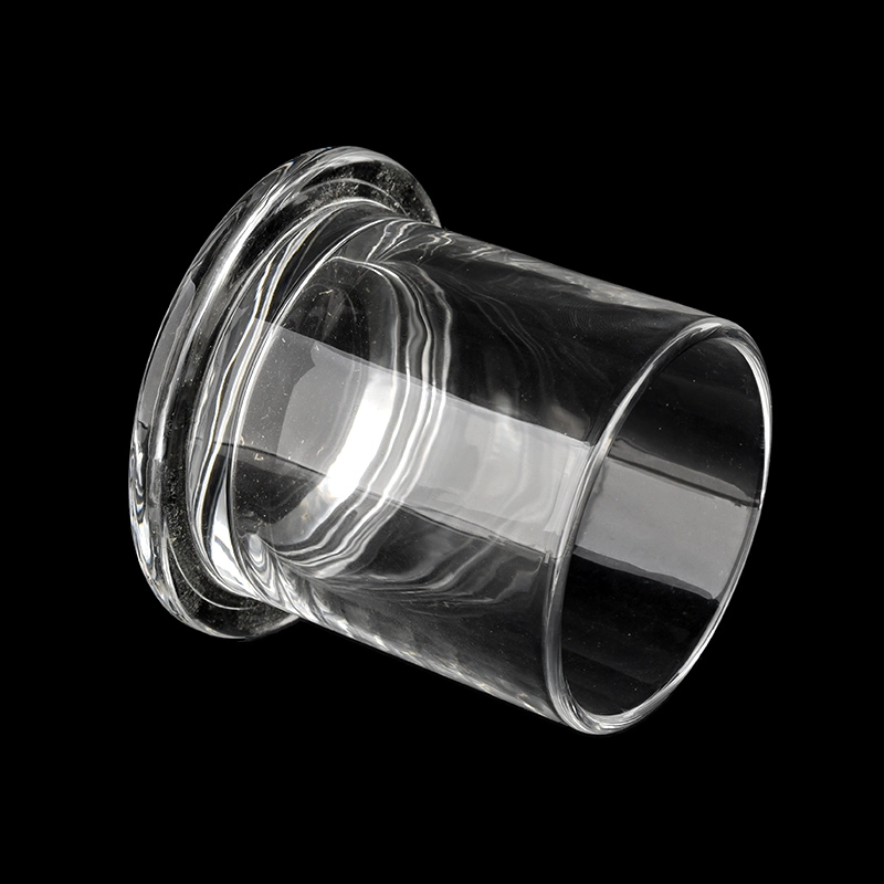 Glass Candle Holder Candlestick With Lid
