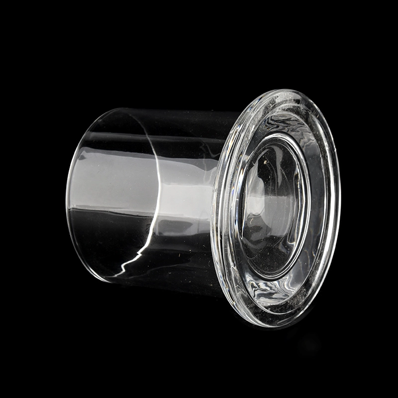 Glass Candle Holder Candlestick With Lid