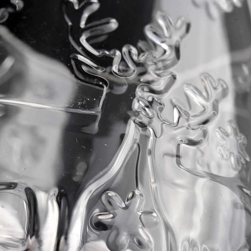 luxury clear embossed glass candle jars luxury clear embossed glass candle jars