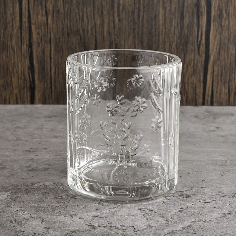 luxury clear embossed glass candle jars luxury clear embossed glass candle jars
