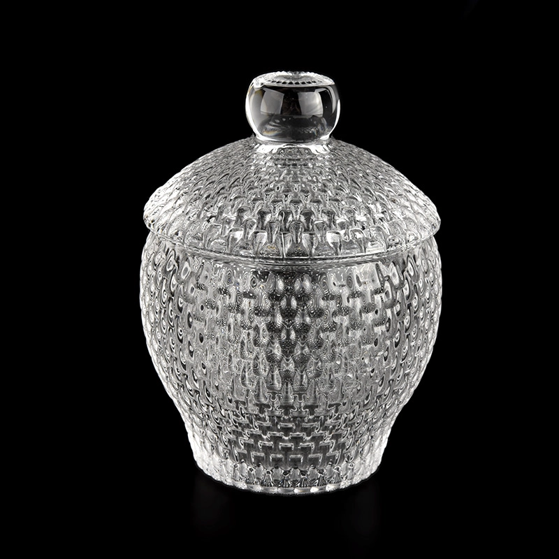 10oz diamond effect glass candle jar with handle lids for wholesale in bulk 10oz diamond effect glass candle jar with handle lids for wholesale in bulk