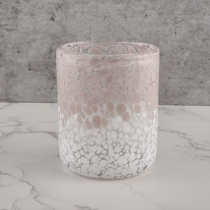Sunny Glassware Customed Pink Candle Jars Glass for Candle Making Cylinder Sunny Glassware Customed Pink Candle Jars Glass for Candle Making Cylinder