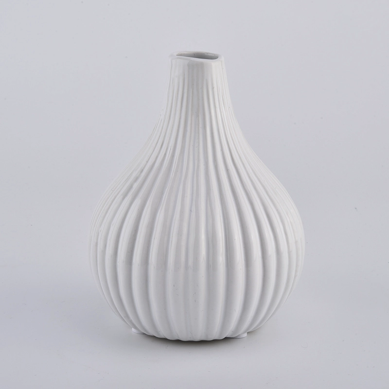 420ml white ceramic reed diffuser bottle 