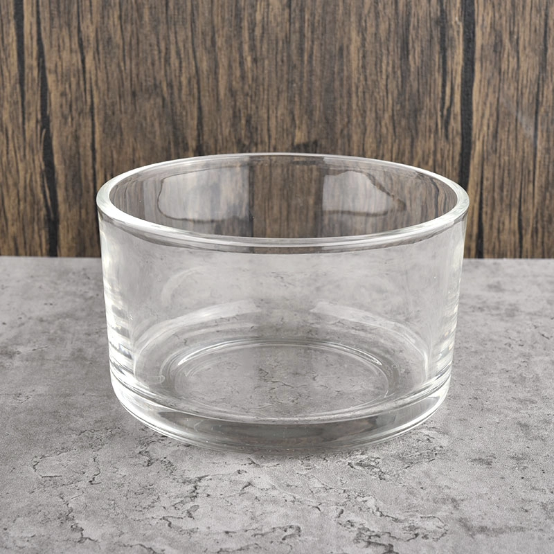home decor 3 wick round bottom glass candle jars