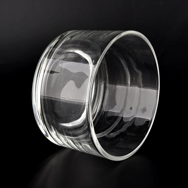 home decor 3 wick round bottom glass candle jars