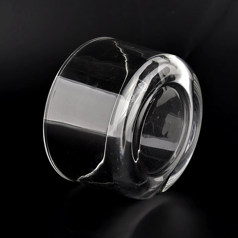 home decor 3 wick round bottom glass candle jars