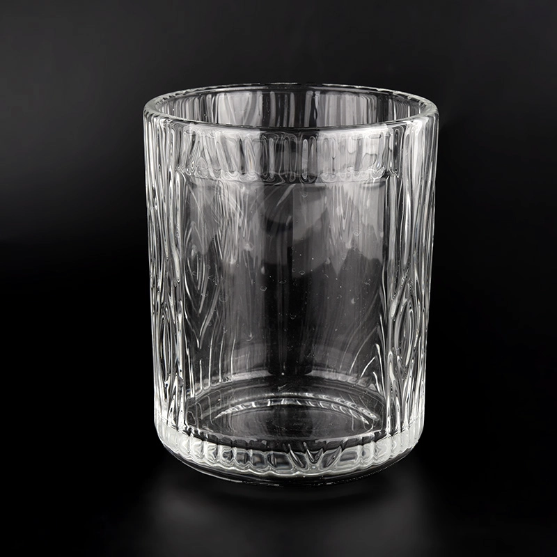 Large Glass Candle Vessels Three Wicks Glass Candle Jars Wholesale