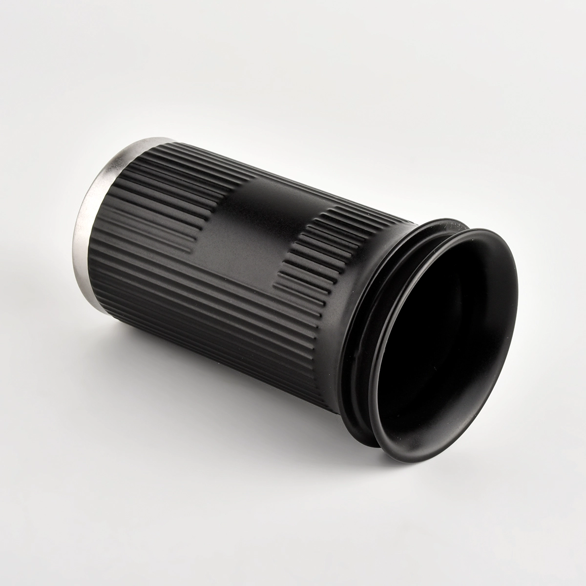 Matte Black Ceramic Candle Container with Lids Matte Black Ceramic Candle Container with Lids