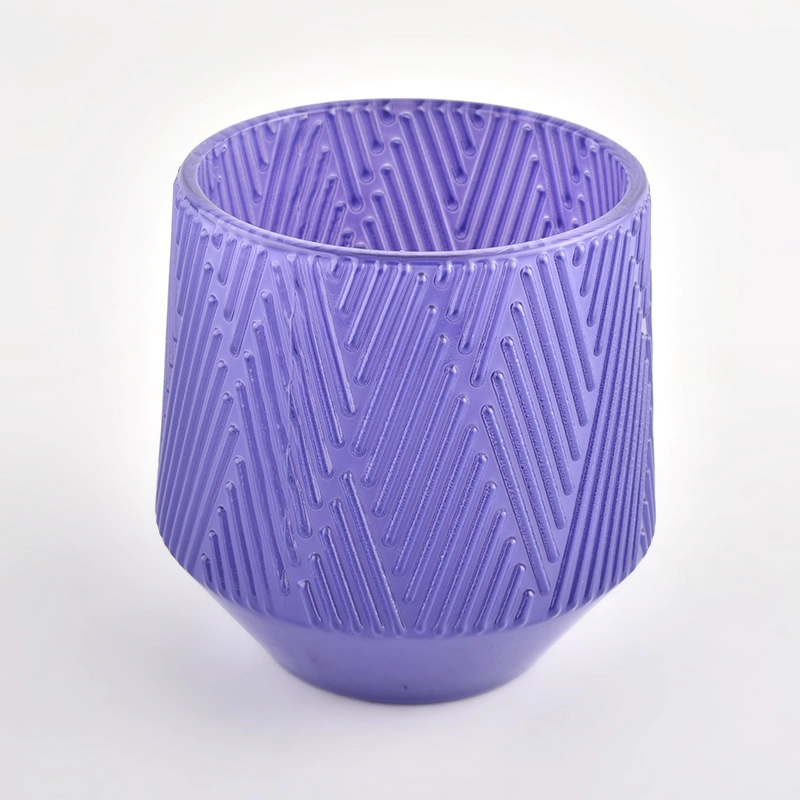 Popular Customized Color Glass Candle Jars For Candle Making