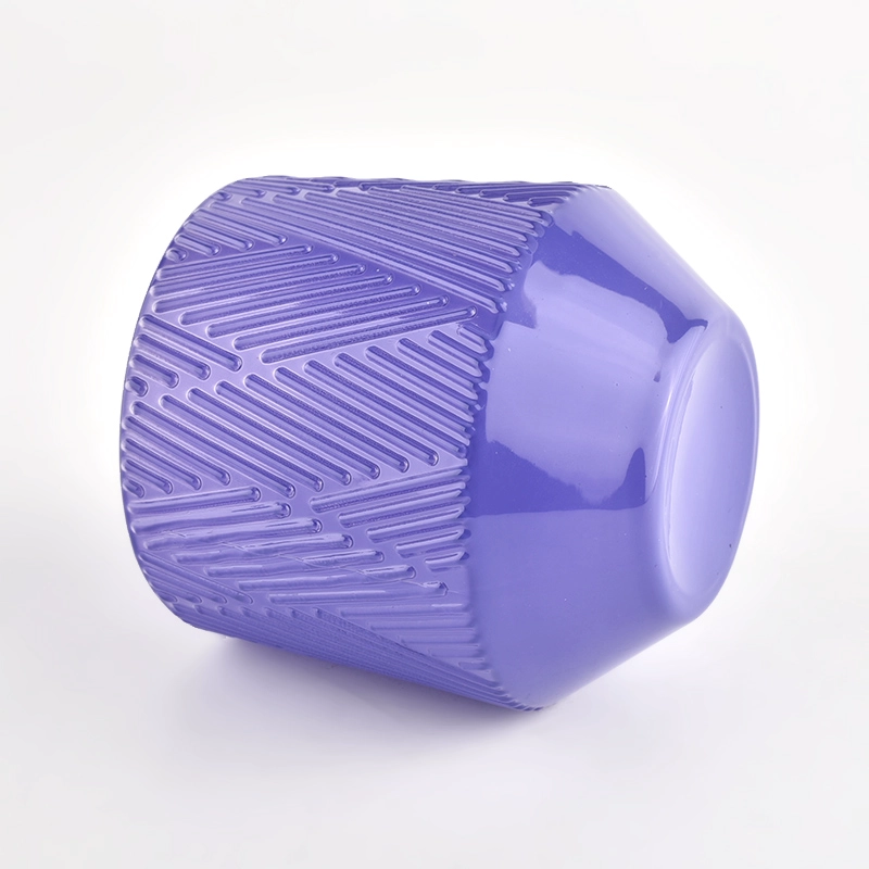 Popular Customized Color Glass Candle Jars For Candle Making