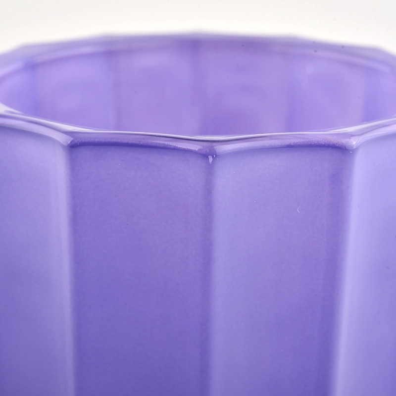 Luxury 160ml customized color vertical glass candle jar for wholesale Luxury 160ml customized color vertical glass candle jar for wholesale