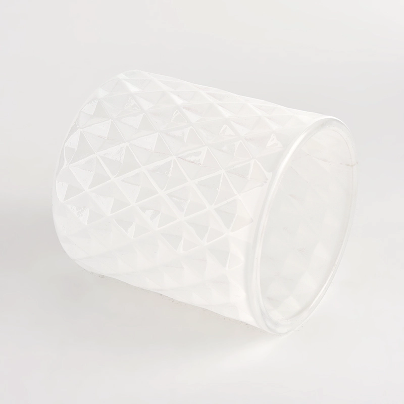 dot glass candle holders