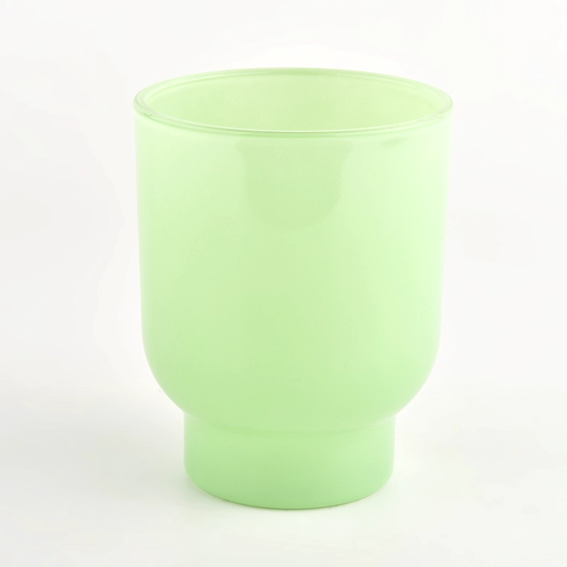 Karstā izpārdošana 200 ml 370 ml pielāgotas krāsas step stikla burka vairumtirdzniecībai