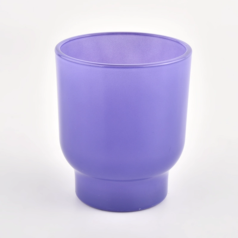 Popular 200ml purple step glass jar in bulk Popular 200ml purple step glass jar in bulk