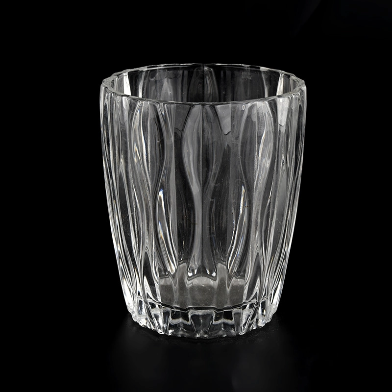 Unique Clear Glass Candle Jars 8oz Glass Candle Holders Unique Clear Glass Candle Jars 8oz Glass Candle Holders