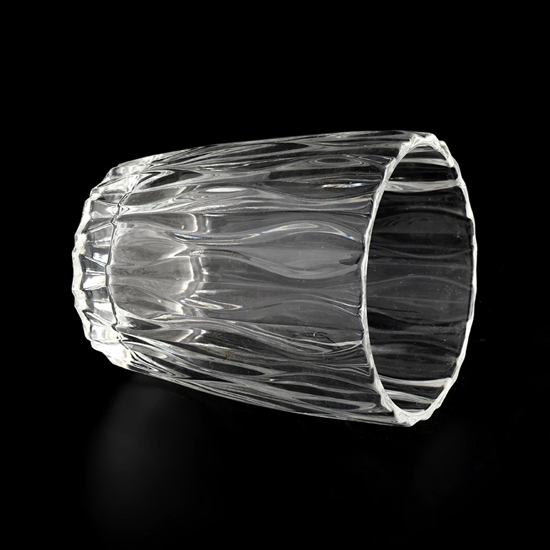 Unique Clear Glass Candle Jars 8oz Glass Candle Holders Unique Clear Glass Candle Jars 8oz Glass Candle Holders