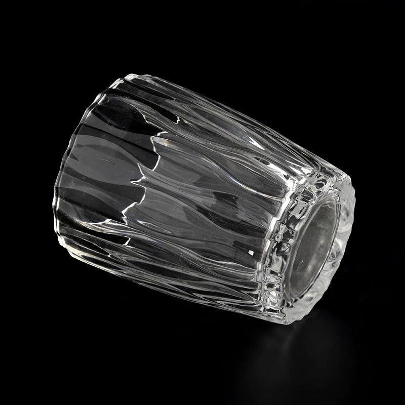 Unique Clear Glass Candle Jars 8oz Glass Candle Holders Unique Clear Glass Candle Jars 8oz Glass Candle Holders