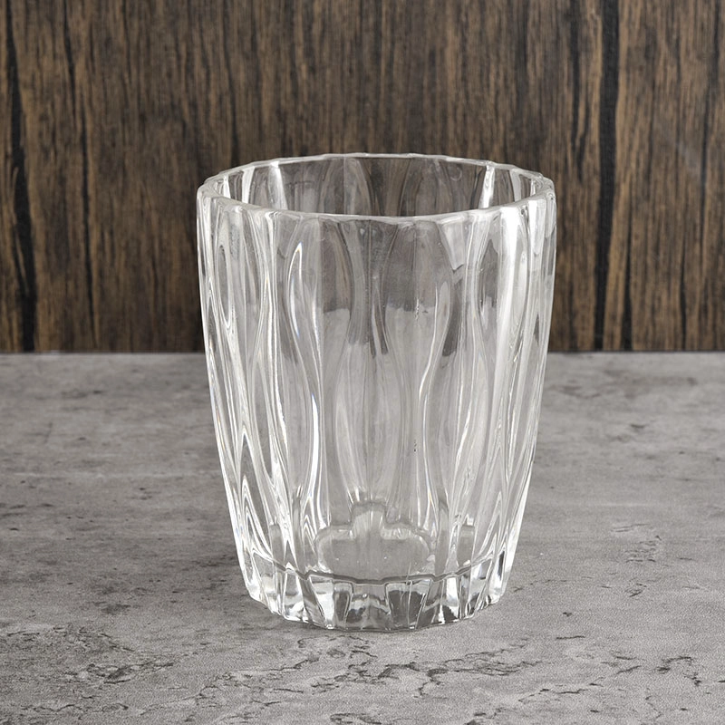 Unique Clear Glass Candle Jars 8oz Glass Candle Holders Unique Clear Glass Candle Jars 8oz Glass Candle Holders