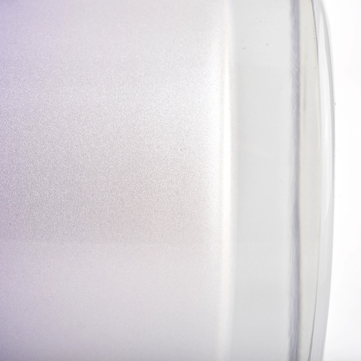 New design glossy glass candle jar with gradient purple supplier