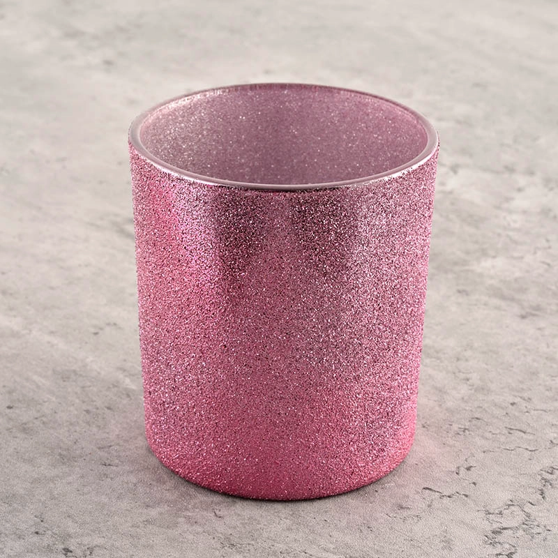 Heat resistant rose golden scented candle glass holder candle jar Heat resistant rose golden scented candle glass holder candle jar