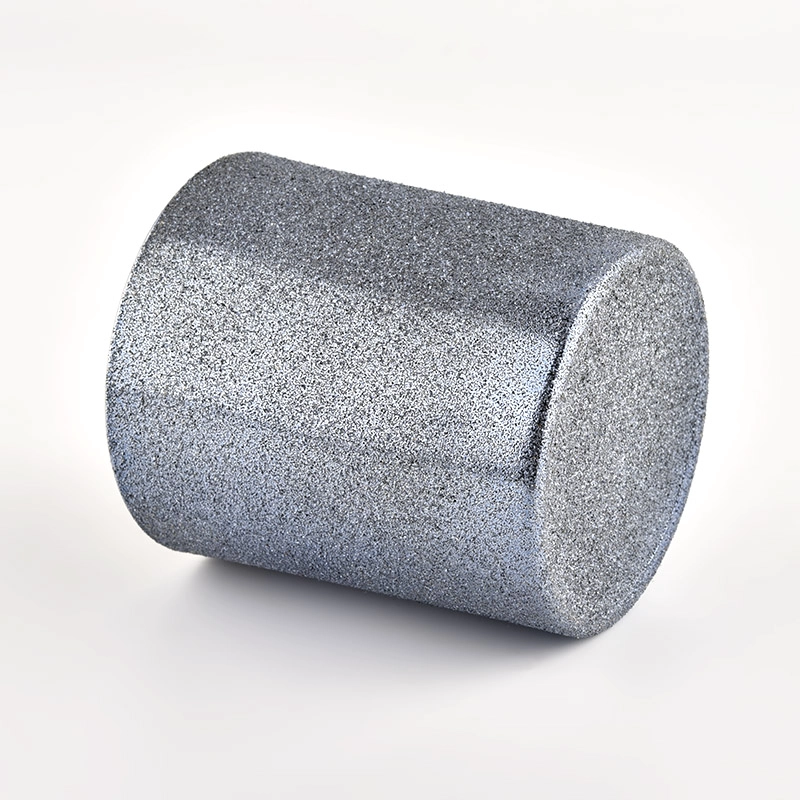Wholesale 300ml candle vessels 8oz smoky gray frosted interior golden glass candle jars Wholesale 300ml candle vessels 8oz smoky gray frosted interior golden glass candle jars