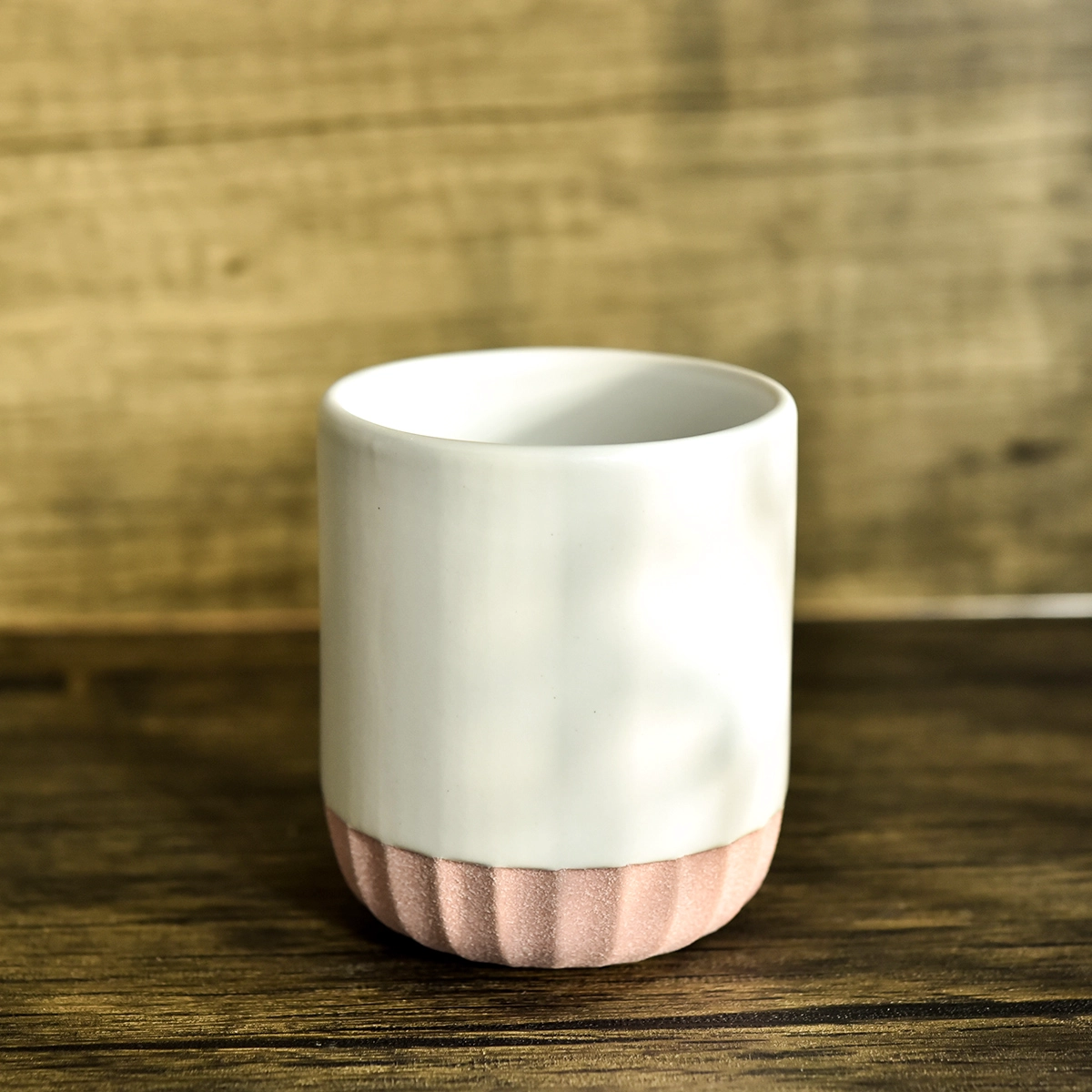 Custom ceramic candle vessel candle jar with lid