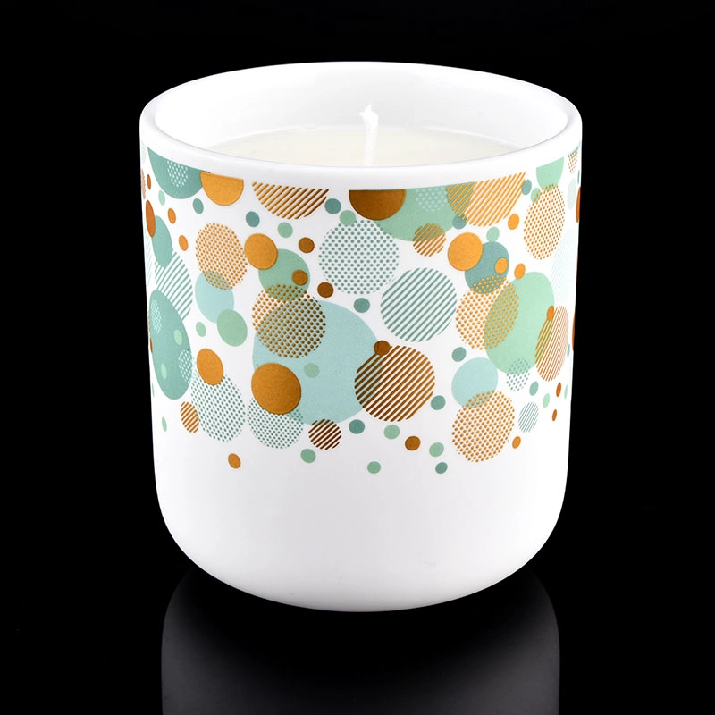 new soft glaze artwork ceramic candle jar