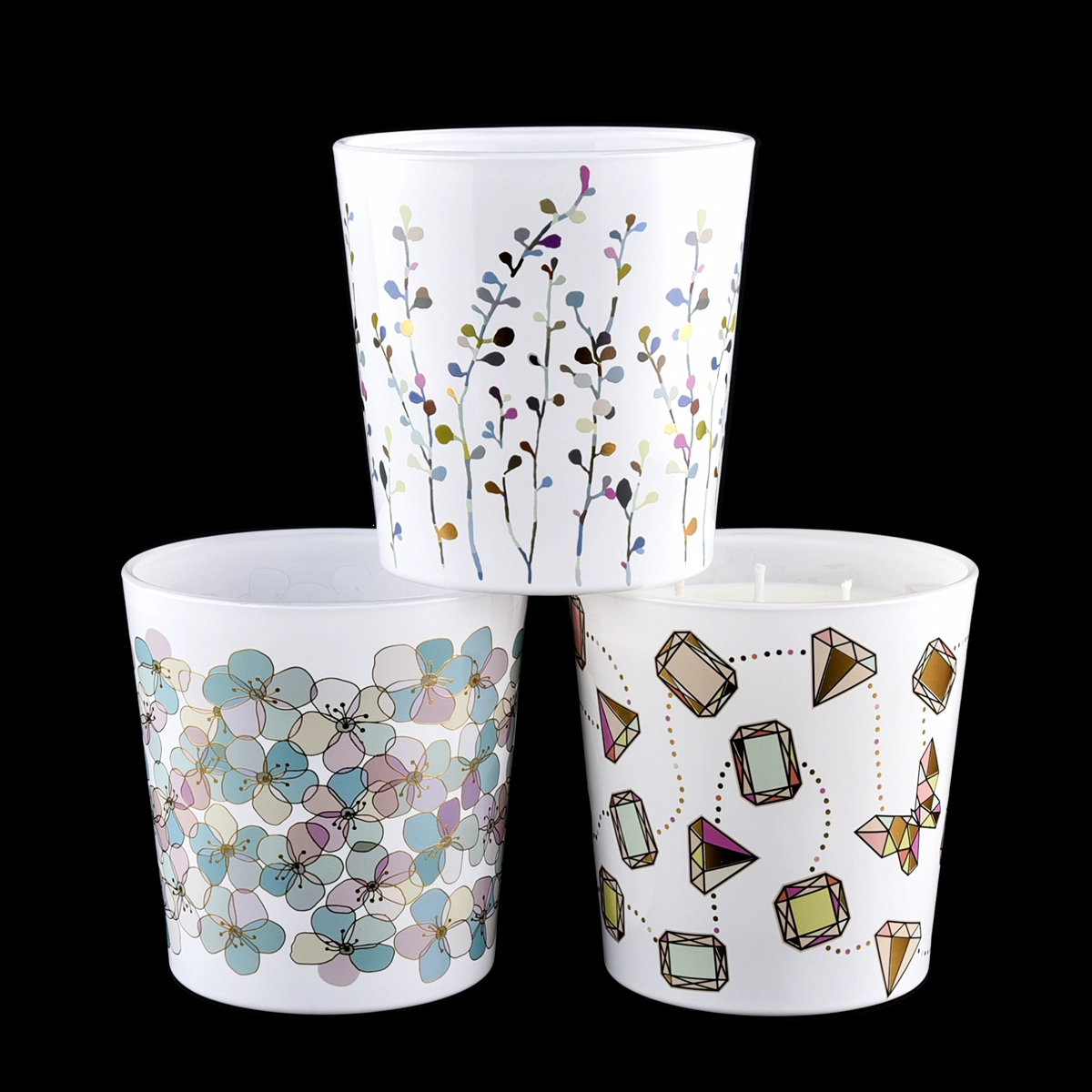 Customized Glass Candle Holders Chinese Candle Glass Manufacturer