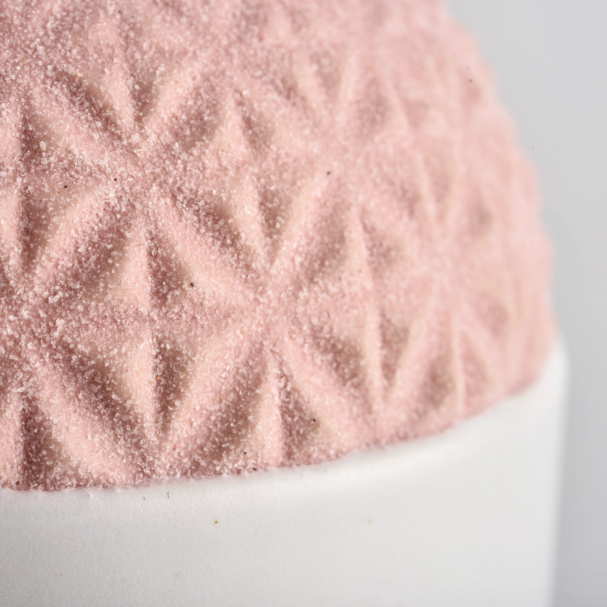 Custom pink bottom ceramic candle jars for home decor wedding