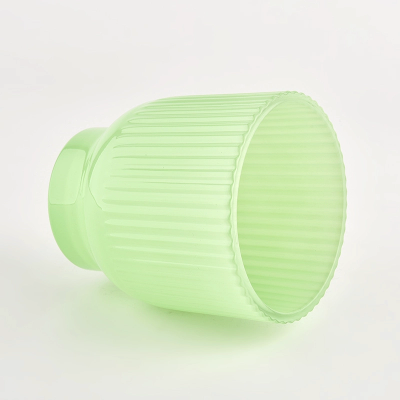 Modern decoration green glass candle jar luxurious empty Modern decoration green glass candle jar luxurious empty