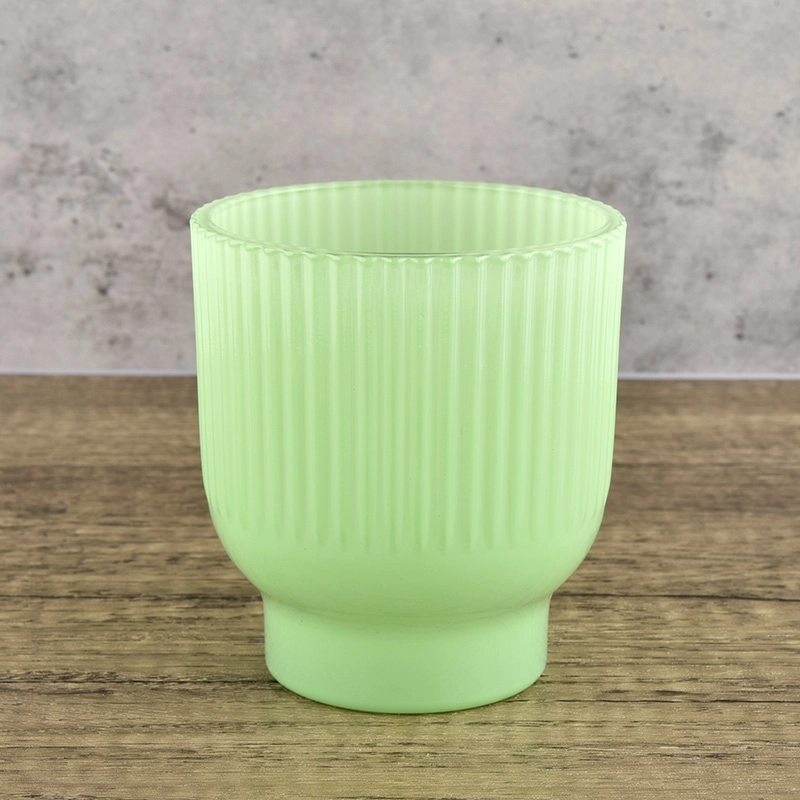 Modern decoration green glass candle jar luxurious empty Modern decoration green glass candle jar luxurious empty