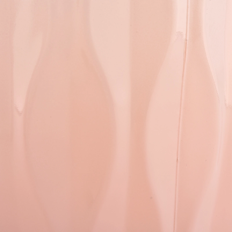 Custom Elegant Pink Color Luxury Glass Candle Jars for Valentine's Day
