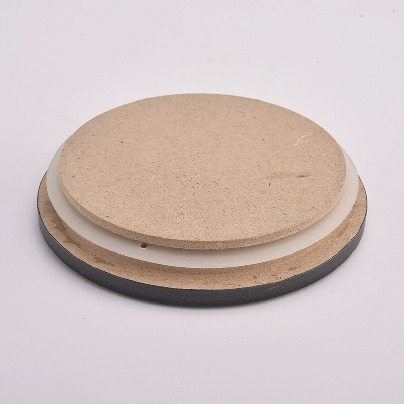 Wholesale customized MDF Wooden Lid For Glass Candle Vessels Wholesale customized MDF Wooden Lid For Glass Candle Vessels