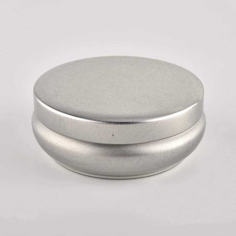 Metal tin candles container manufacturer customized round empty candle jar with lid