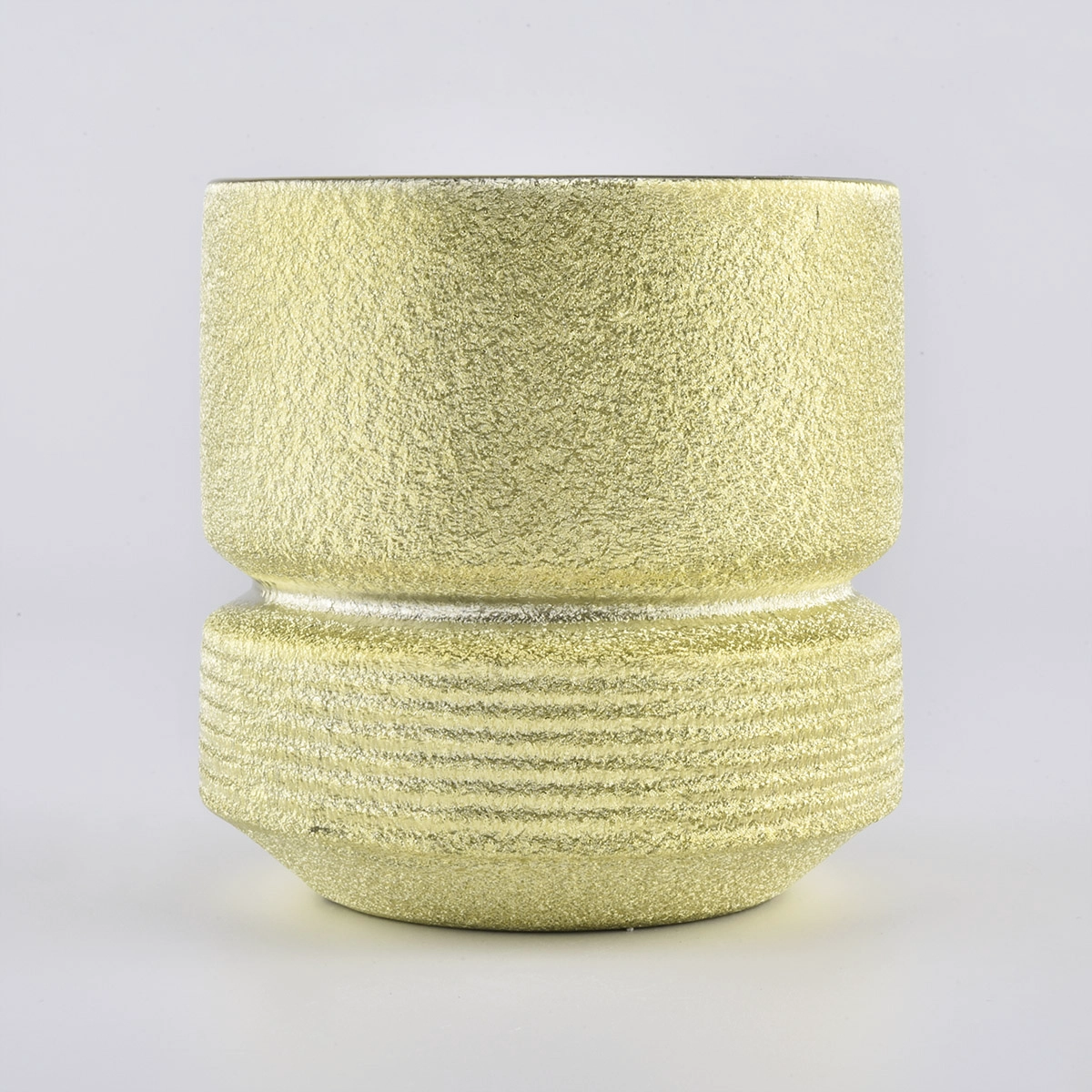 Unique Gold Ceramic Candle Vessels For Party Decoration