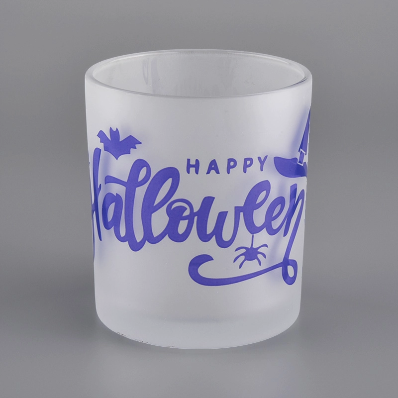 Kina engros stearinlysglas i glas 300 ml 8 oz 8.5 oz halloween lysestage