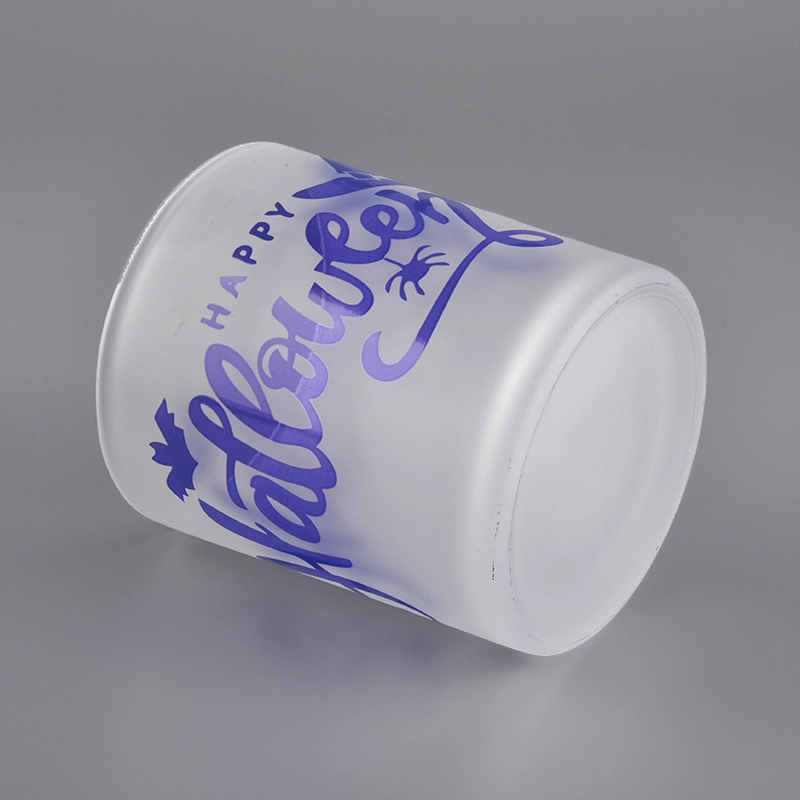 Kina engros stearinlysglas i glas 300 ml 8 oz 8.5 oz halloween lysestage