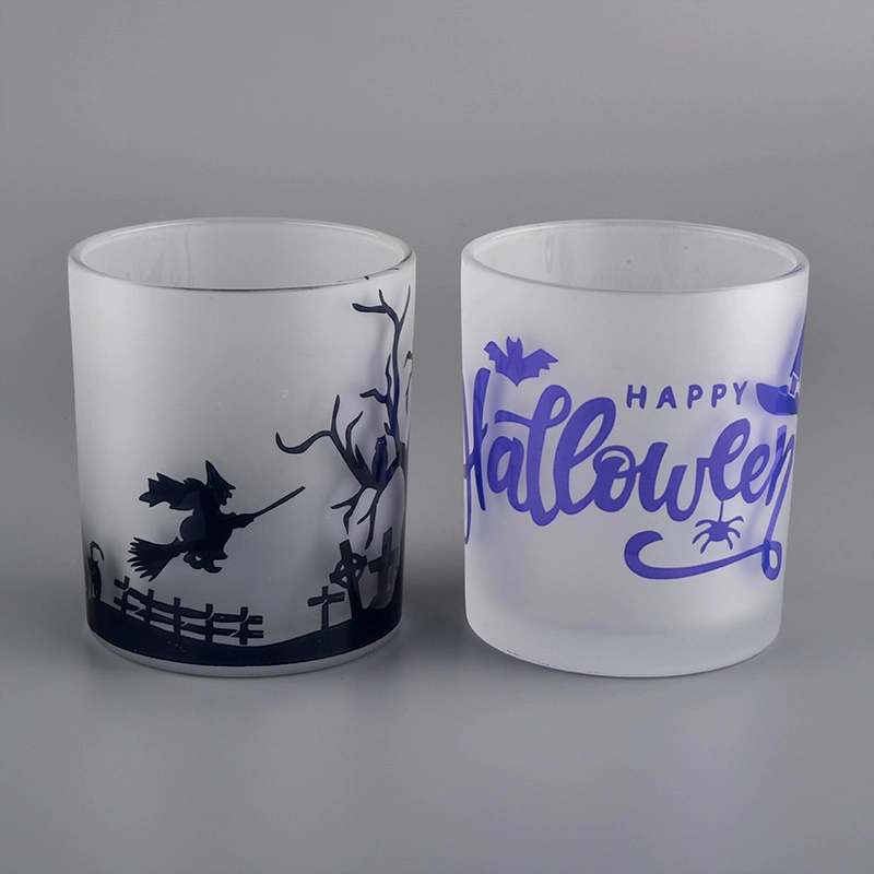 Kina engros stearinlysglas i glas 300 ml 8 oz 8.5 oz halloween lysestage