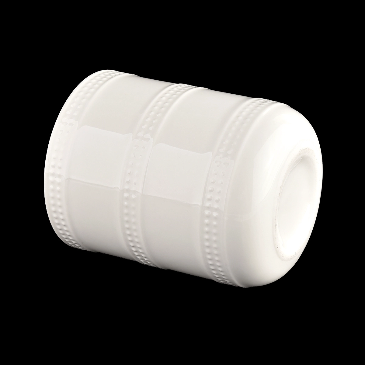 luxury white glazing ceramic candle jar with dome lid luxury white glazing ceramic candle jar with dome lid